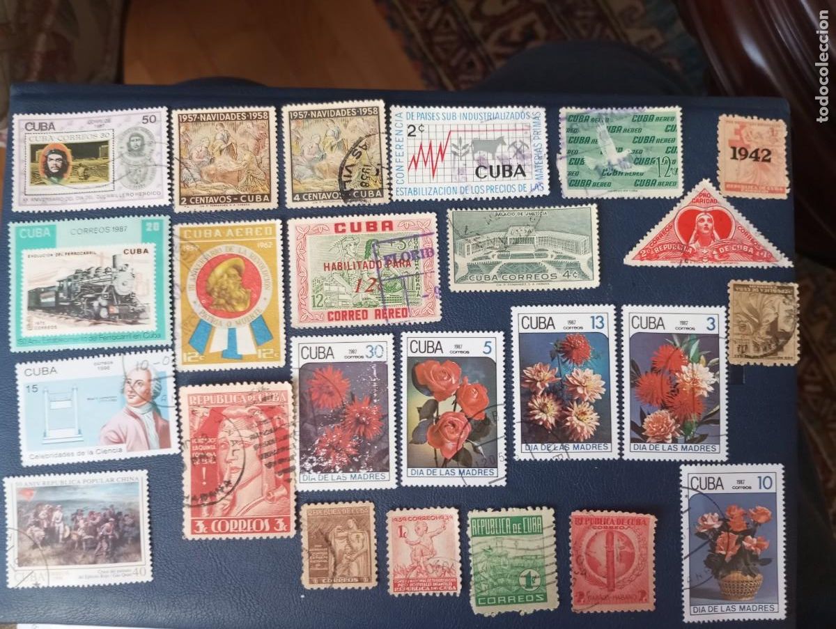 Sellos: CUBA, 24 SELLOS DIFERENTES