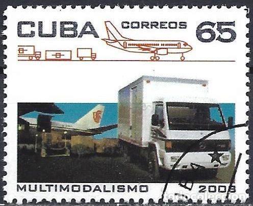 Sellos: Cuba 2003 - Mi 4519 - YT 4083 - Avi&oacute;n y furgoneta