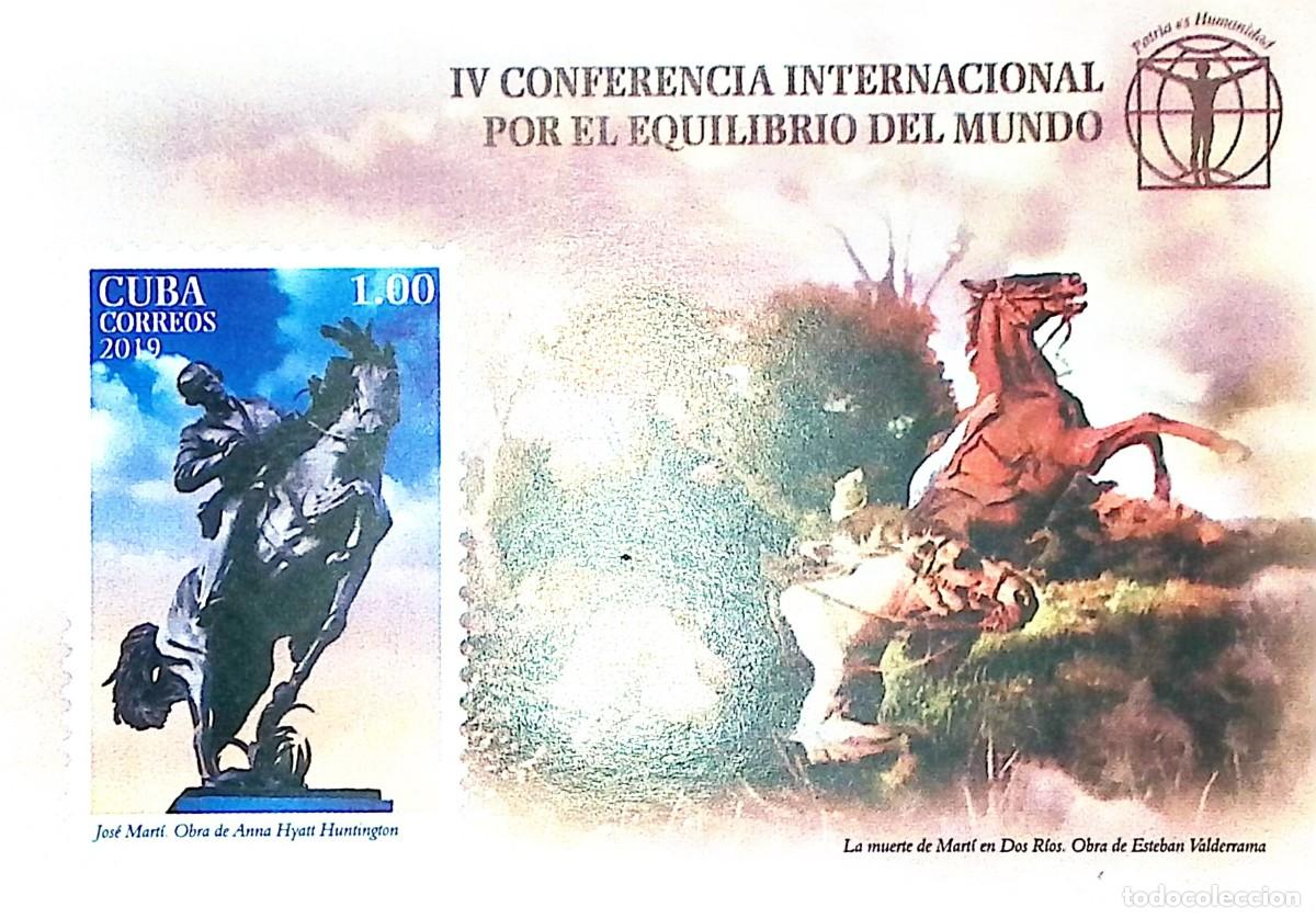 Sellos: TS) 2019 CUBA, SOUVENIR SHEET, VARIETY OF COLOR,4TH INTERNATIONAL CONFERENCE ON WORLD BALANCE,XF.