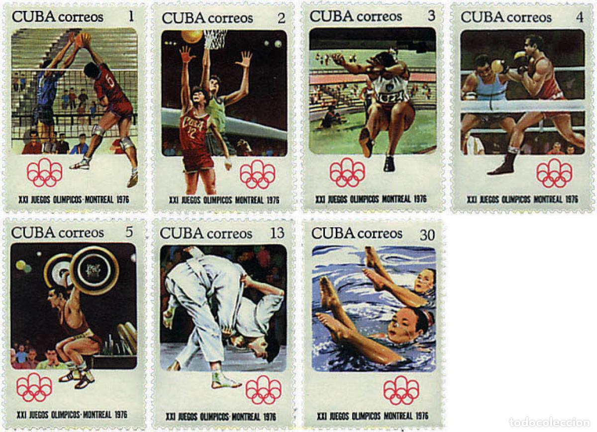 Sellos: 52413 MNH CUBA 1976 21 JUEGOS OLIMPICOS VERANO MONTREAL 1976