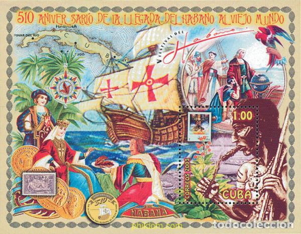 Sellos: 126008 MNH CUBA 2003 150 ANIVERSARIO DE LA LLEGADA DEL HABANO AL VIEJO MUNDO