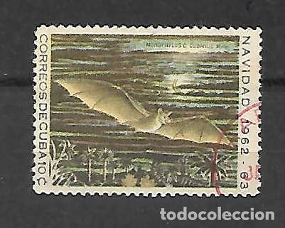Sellos: Fauna: murci&eacute;lago (Navidad 62) de CUBA. sello a&ntilde;o 1962 Yvert 1,50 &euro;