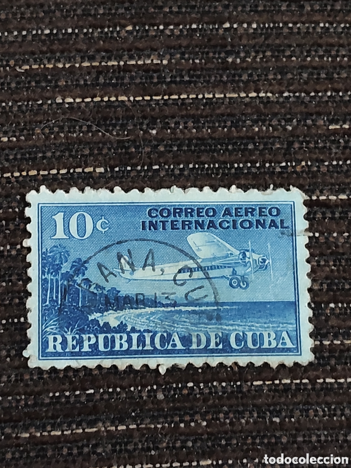 Sellos: Sello de Cuba Avi&oacute;n sobrevolando la costa 1931