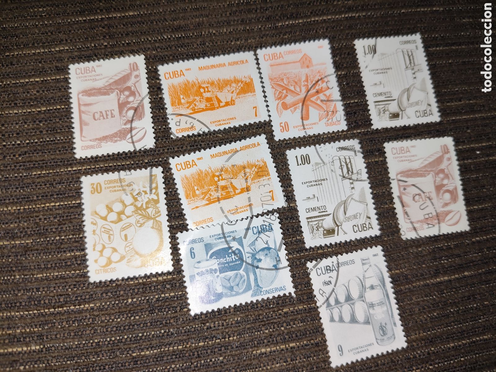 Sellos: 10 sellos de Cuba exportaciones 1982 - Foto 1