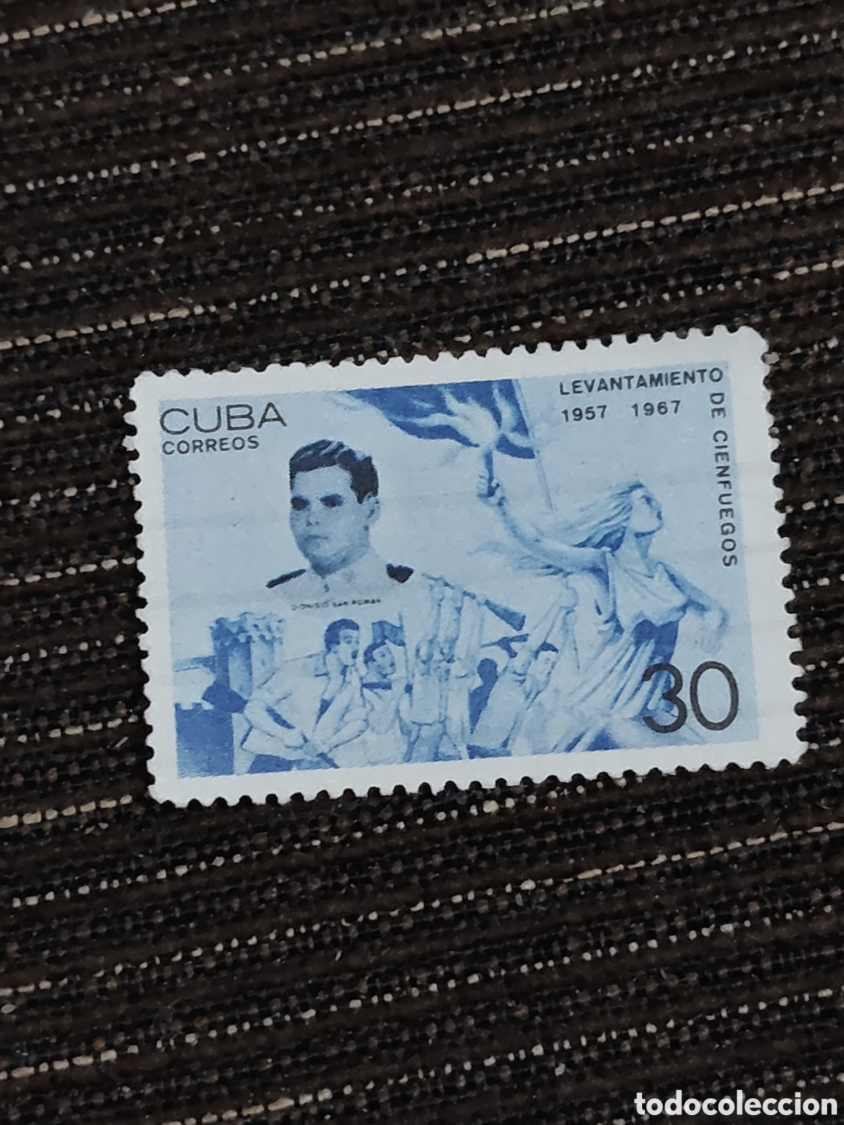Sellos: Sello de Cuba 10&ordm; Aniversario del levantamiento de Cienfuegos 1967