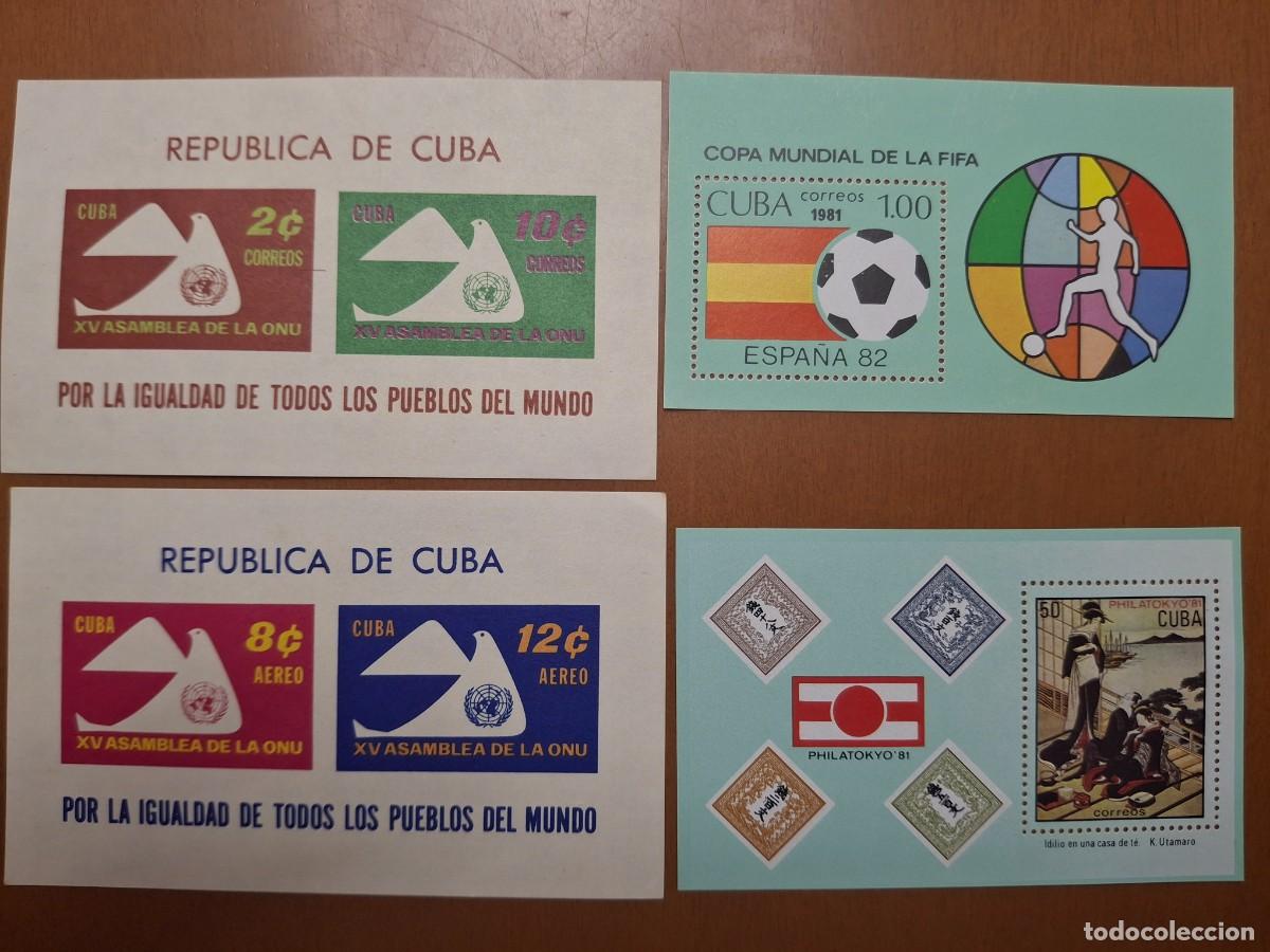 Timbres: HB510 HOJITAS BLOQUE de CUBA en NUEVO ideal para tematicas (leer descripcion)