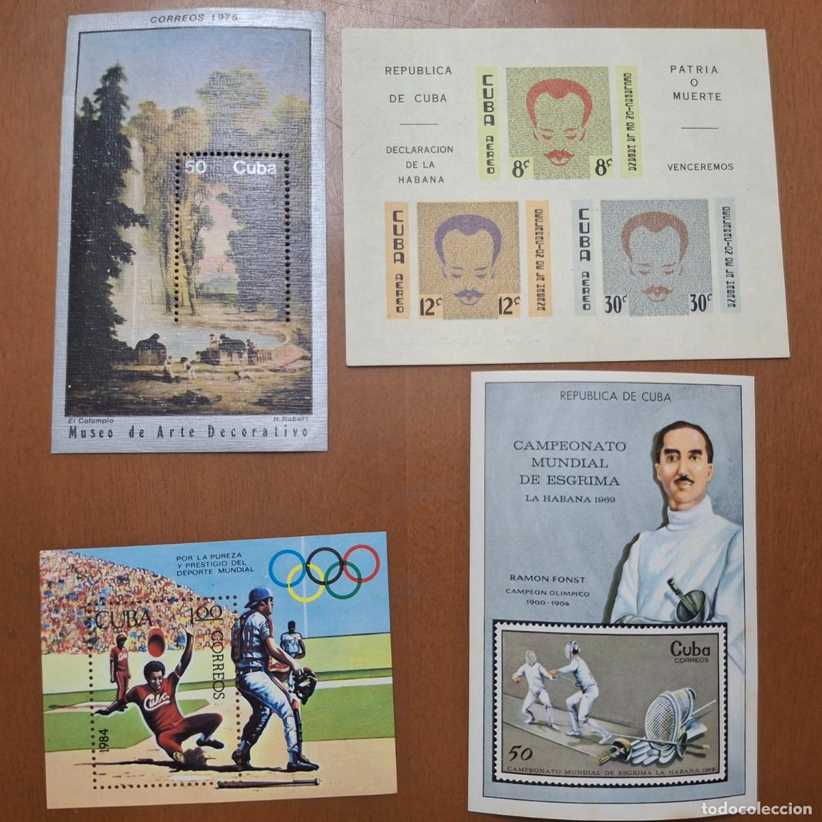 Timbres: HB516 HOJITAS BLOQUE de CUBA en NUEVO ideal para tematicas (leer descripcion)