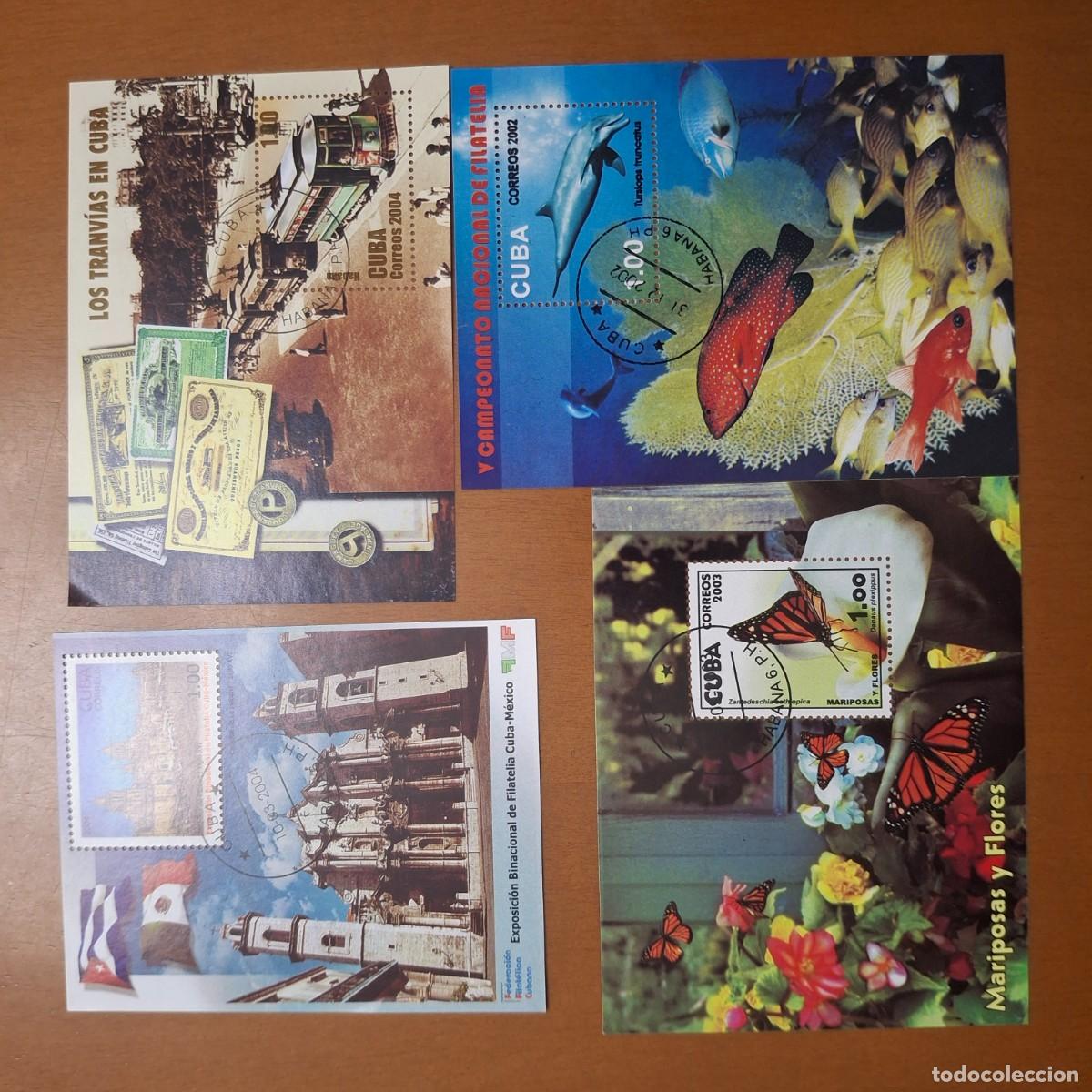 Timbres: HB539 HOJITAS BLOQUE de CUBA en usado ideal para tematicas (leer descripcion)