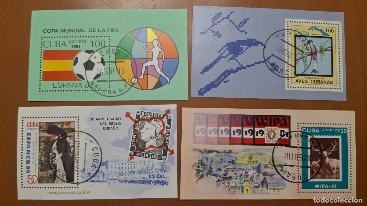 Timbres: HB546 HOJITAS BLOQUE de CUBA en usado ideal para tematicas (leer descripcion)