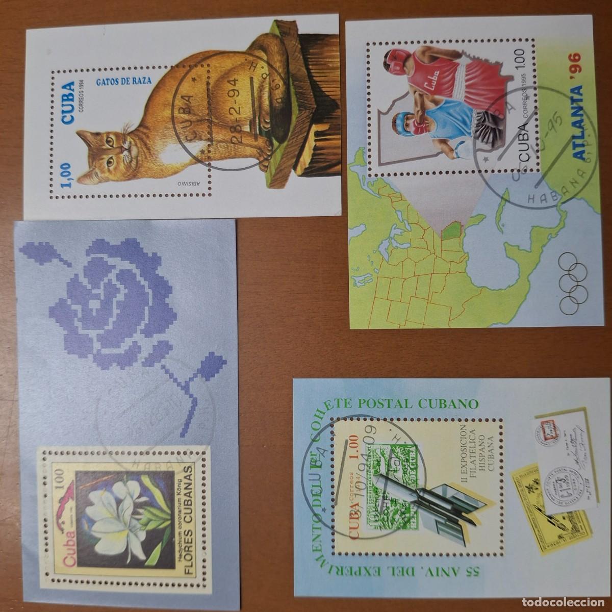 Timbres: HB554 HOJITAS BLOQUE de CUBA en usado ideal para tematicas (leer descripcion)