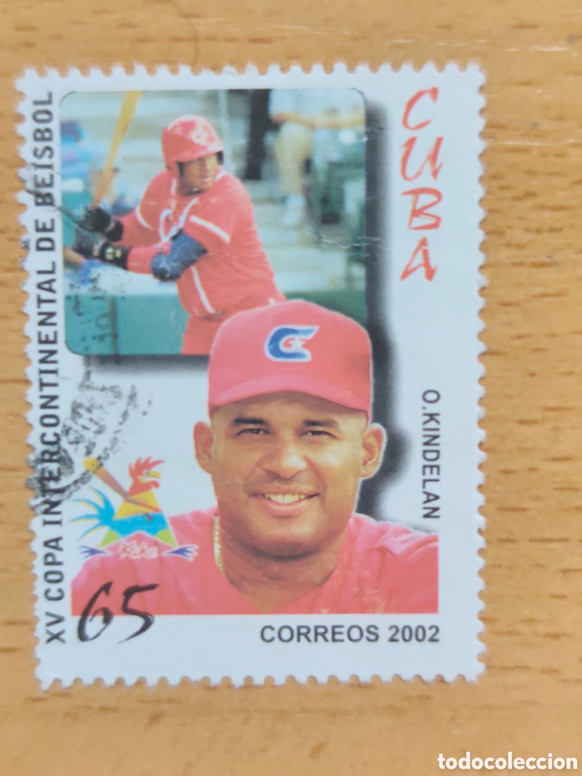 Sellos: Lote 3Sellos Cuba 2002 Jugadores BeisbzO. Kindelan - Foto 1