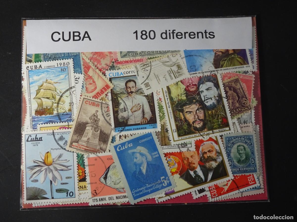 Selos: LOTE DE 180 SELLOS CUBA , DIFERENTES, VER FOTOS