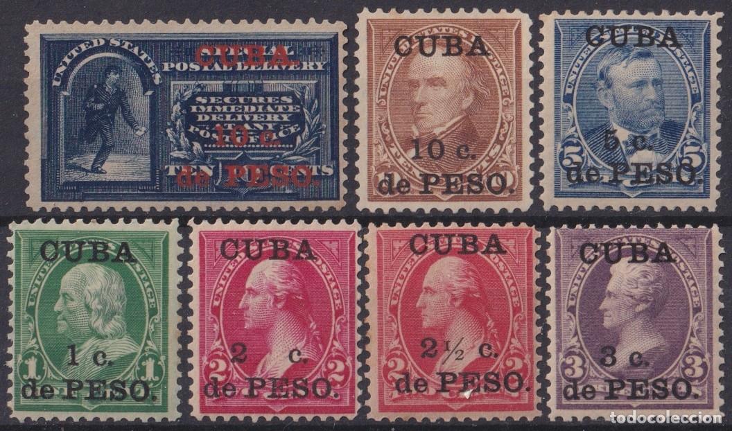 Selos: 1899-764 CUBA US OCCUPATION 1899 US OVERPRINTED SET 1c-10c SPECIAL DELIVERY ORIGINAL GUM & WITHOUT G