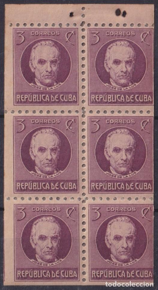 Timbres: 1917-451 CUBA REPUBLICA 1917 1c JOSE DE LA LUZ Y CABALLERO BOOKLED MNH.
