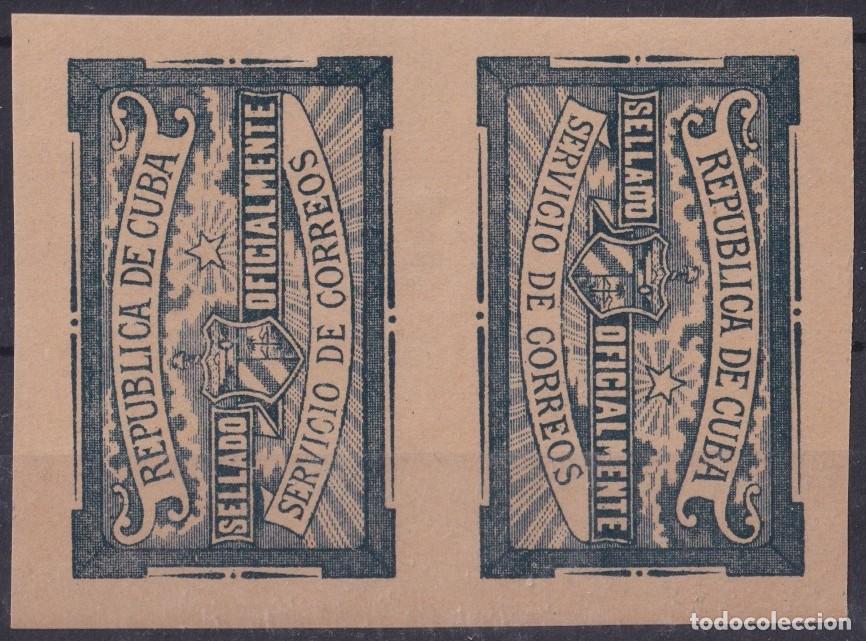 Sellos: 1921-20 CUBA REPUBLICA 1921 MNH OFFICIAL SEALLED TETE BECHE IMPERFORATED