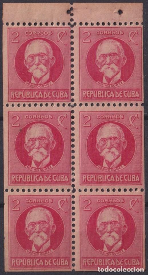 Sellos: 1917-446 CUBA REPUBLICA 1917 2c (215c) MAXIMO GOMEZ BOOKLED MNH.