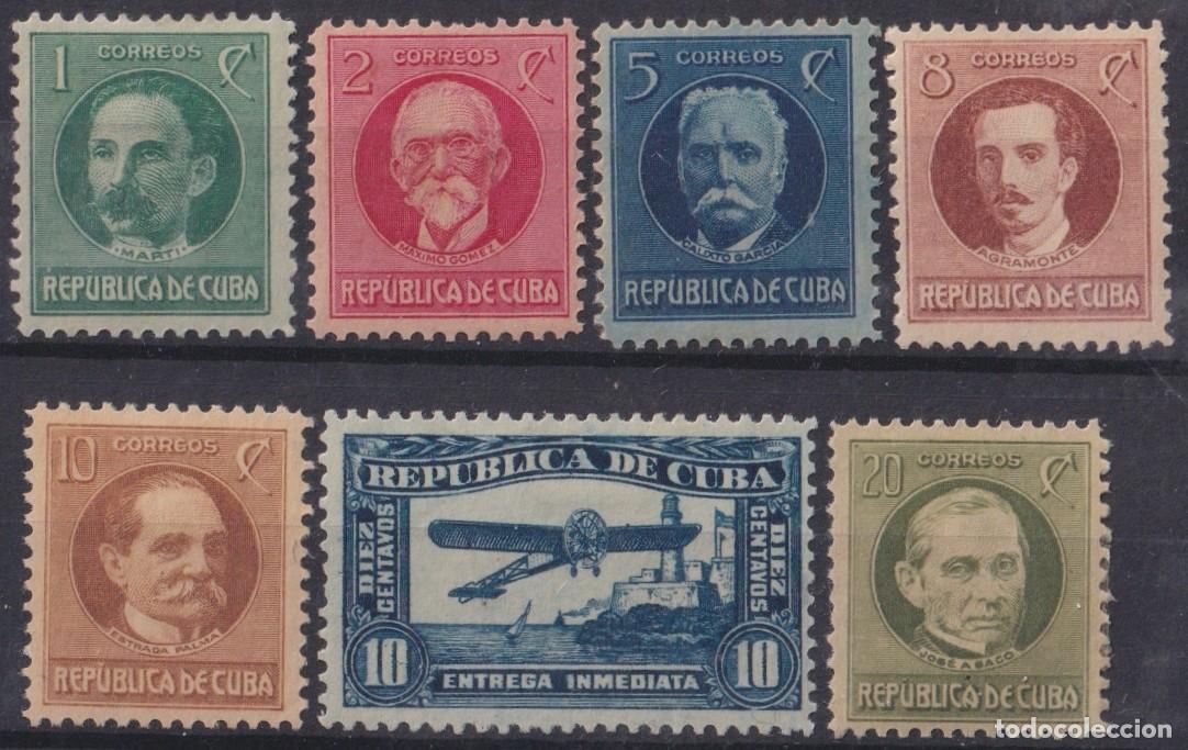 Briefmarken: 1925-102 CUBA REPUBLICA 1925-28 PATRIOTAS + SPECIAL DELIVERY.