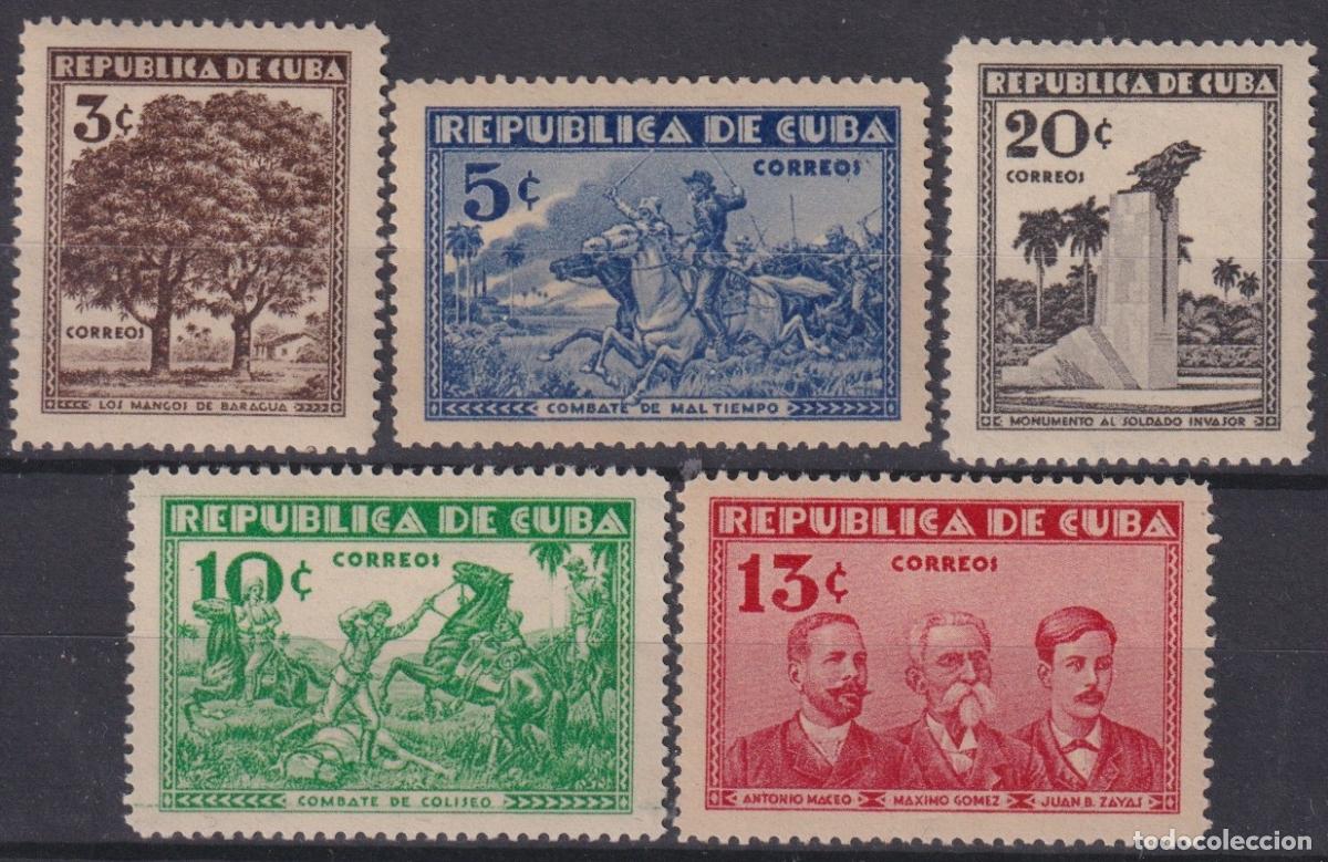Sellos: 1933-122 CUBA REPUBLICA 1933 INVASION INDEPENDENCE WAR ORIGINAL GUM WHITHOUT HINDED.