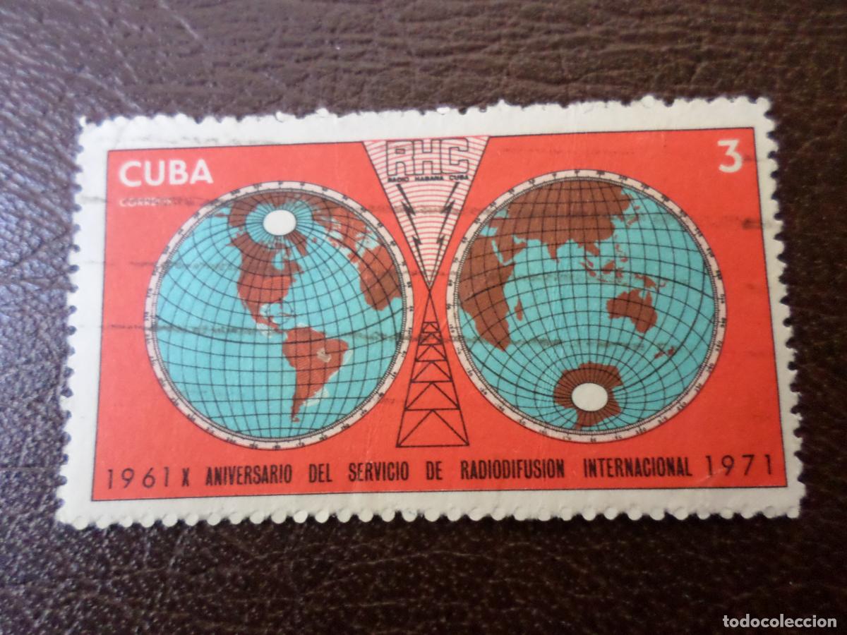 Sellos: :cuba, 1971, 10 aniversario servicio de radiodifusion internacional, Yvert 1497