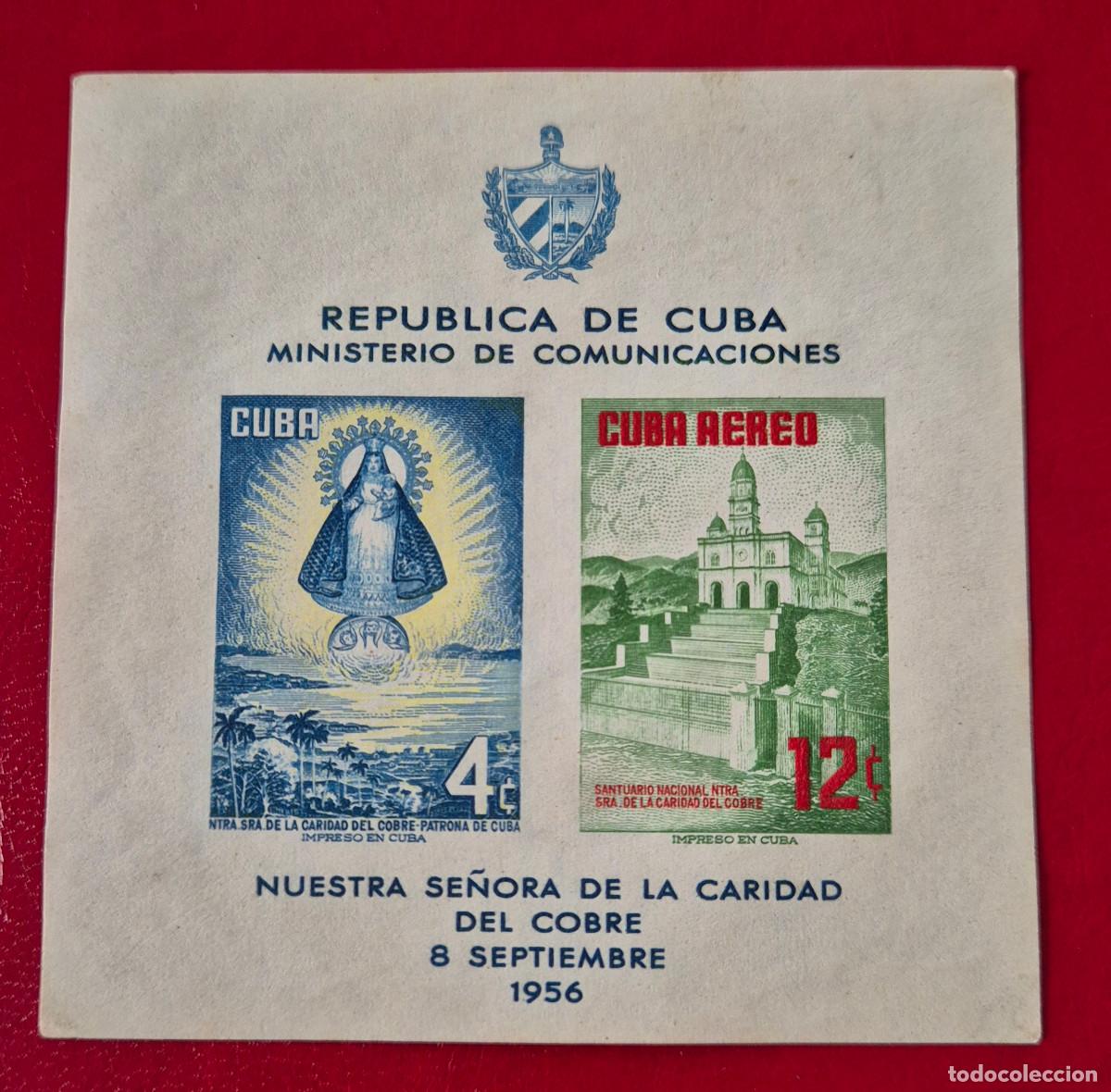 Sellos: CUBA 1956 CARIDAD DEL COBRE