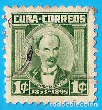 Sellos: Cuba. 1954. Scott # 519. Jose Marti. Heroe Nacional