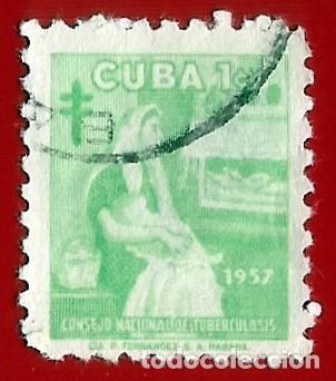 Sellos: Cuba. 1957. Scott # RA38. Consejo Nacional de Tuberculosis