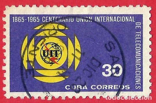 Sellos: Cuba. 1965. Scott # 968. Centenario de la Union Internacional Telecomunicaciones