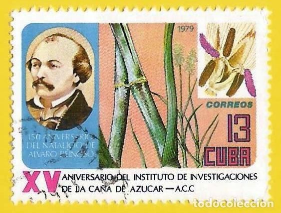 Sellos: Cuba. 1979. Scott # 2290. Alvaro Reinoso. Instituto Investigacion de la Ca&ntilde;a de Azucar