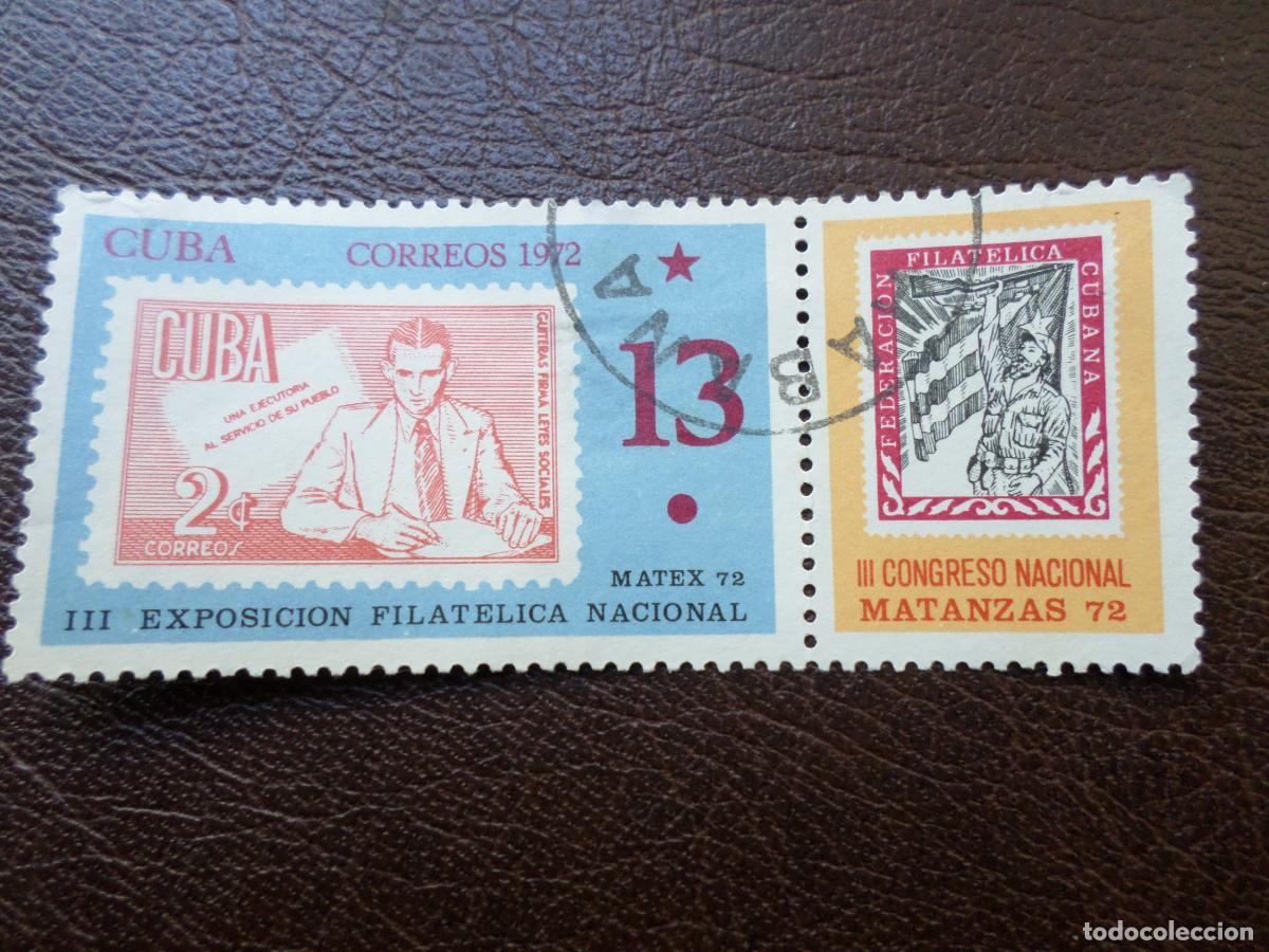 Sellos: :cuba, 1972, III exposicion filatelica nacional, Yvert 1621