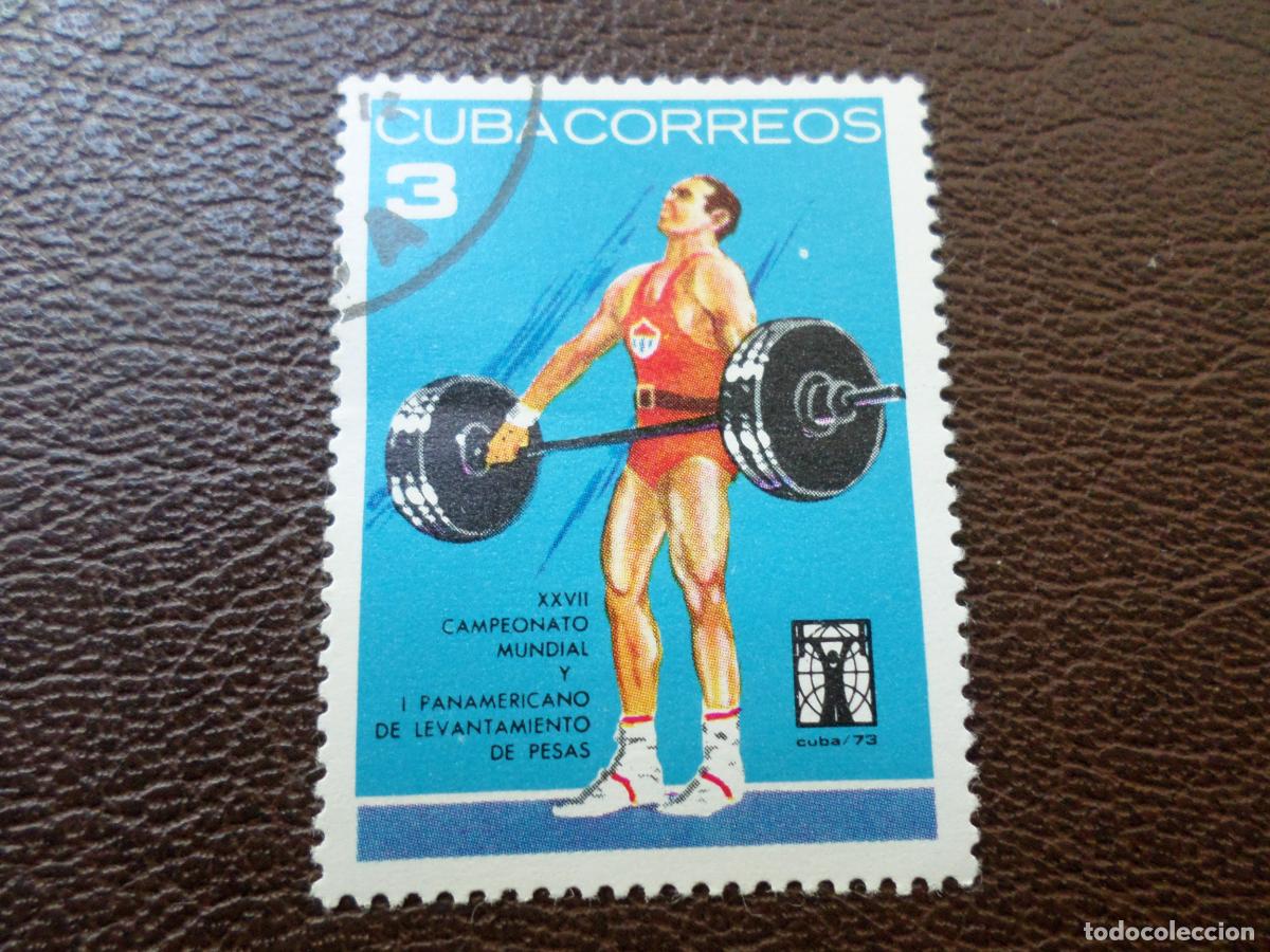 Sellos: :cuba, 1973, XXVII campeonatos del mundo de halterofilia, Yvert 1703