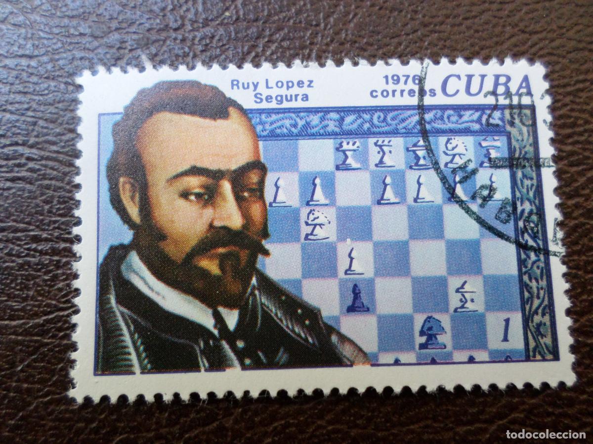 Sellos: :cuba, 1976, historia del ajedrez, Yvert 1912