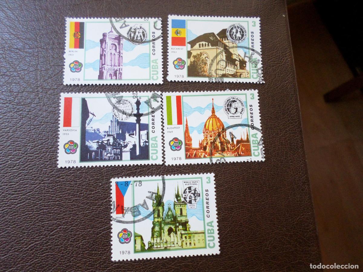 Sellos: :cuba, 1978, XI festival de la juventud y estudiantes, Yvert 2067/71