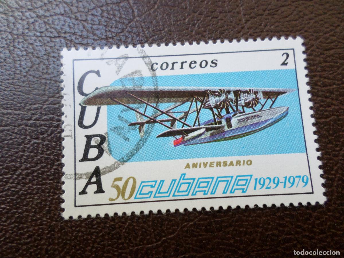 Sellos: :cuba, 1979, 50 aniversario aviacion comercial cubana, Yvert 2149