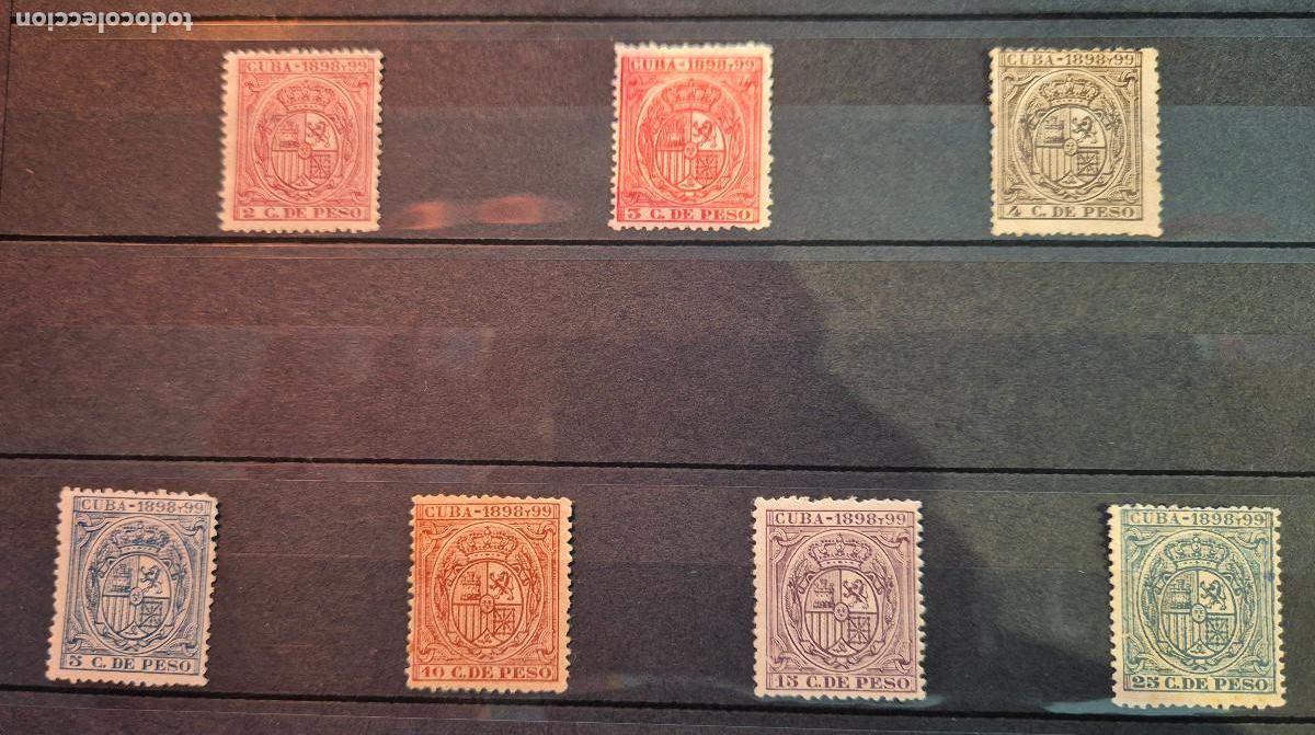 Sellos: CUBA sellos fiscales 1898-1899