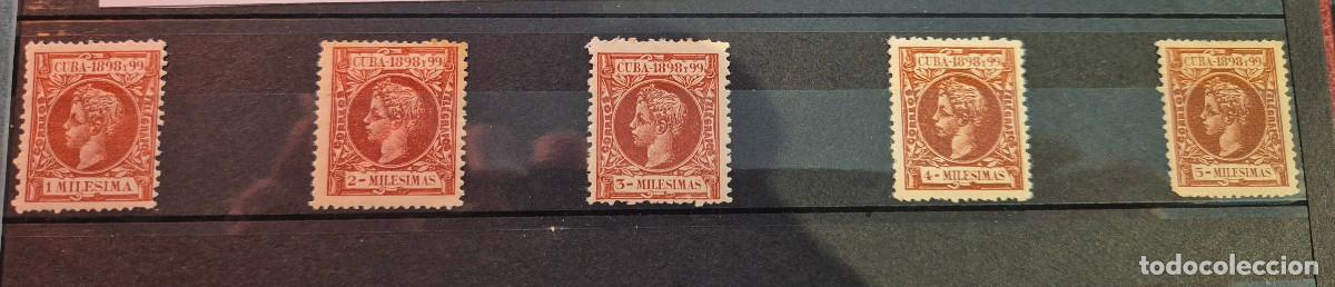 Sellos: CUBA Alfonso XII 1898 completo - Foto 1