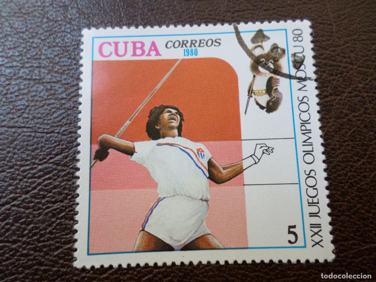 Sellos: :cuba, 1980, juegos olimpicos de moscu, Yvert 2172