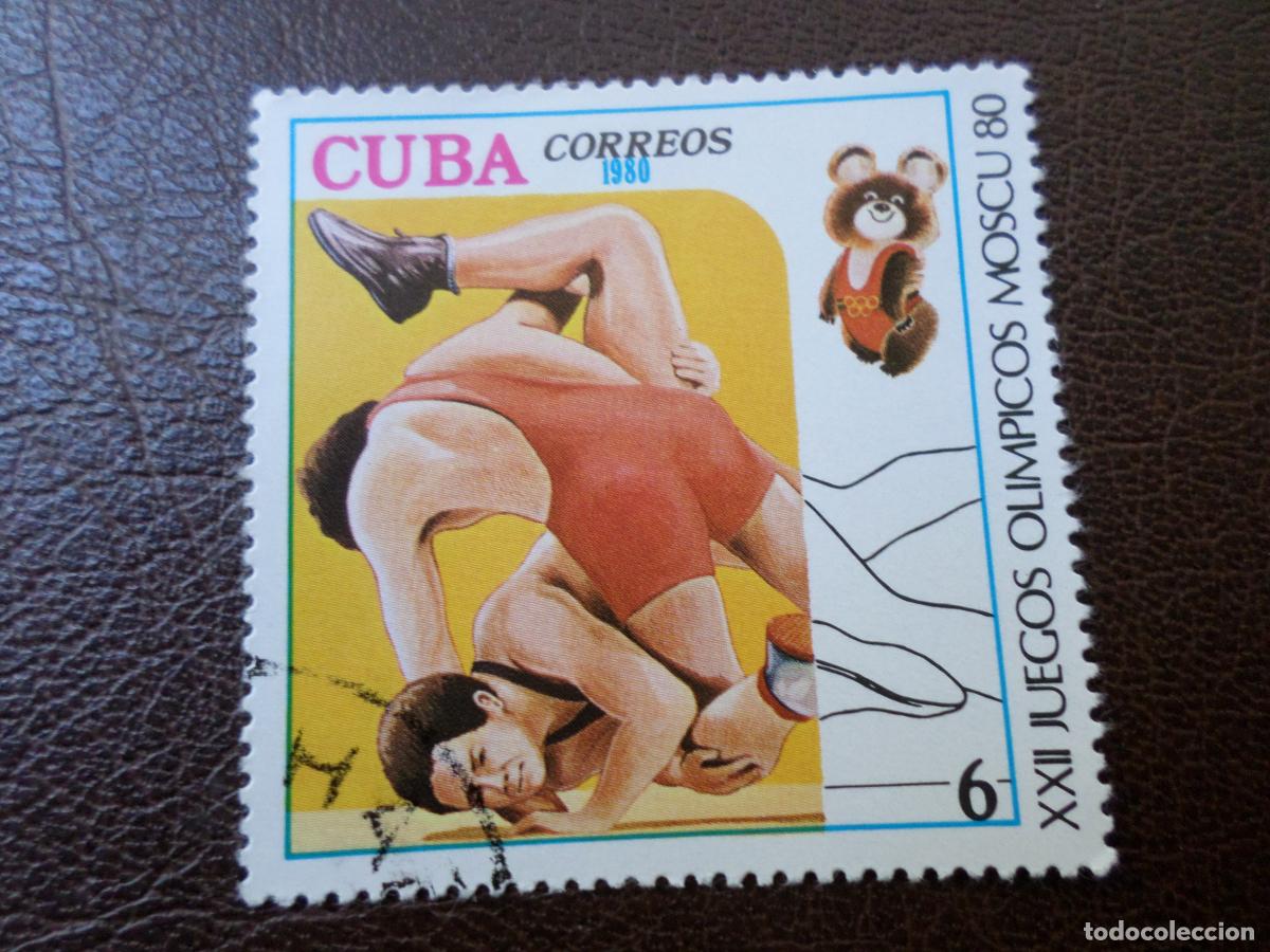 Sellos: :cuba, 1980, juegos olimpicos de moscu, Yvert 2173