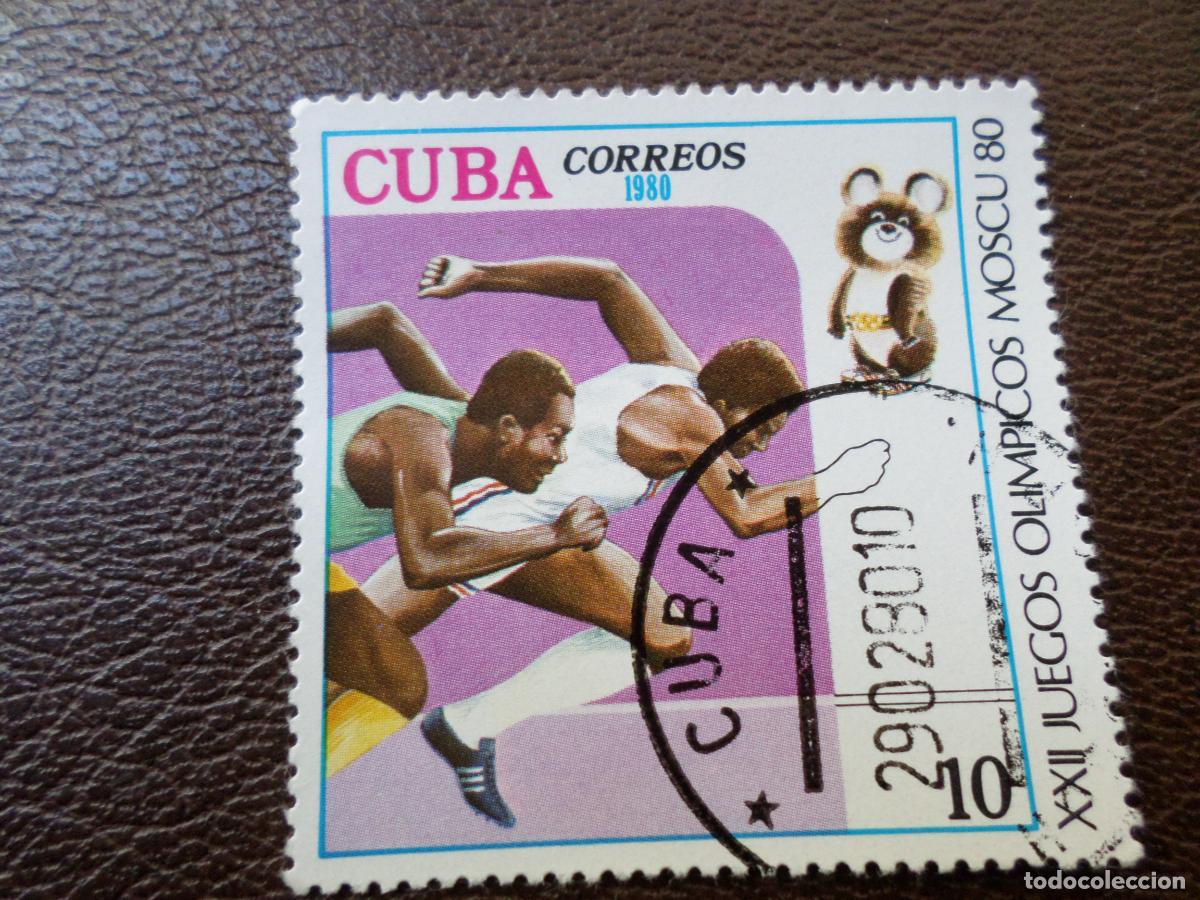 Sellos: :cuba, 1980, juegos olimpicos de moscu, Yvert 2175