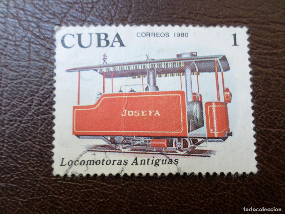 Sellos: :cuba, 1980, locomotoras, Yvert 2216