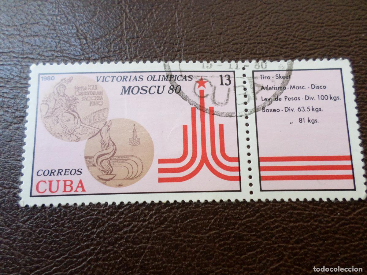 Sellos: :cuba, 1980, victorias cubanas en mosc&uacute;-80, Yvert 2225