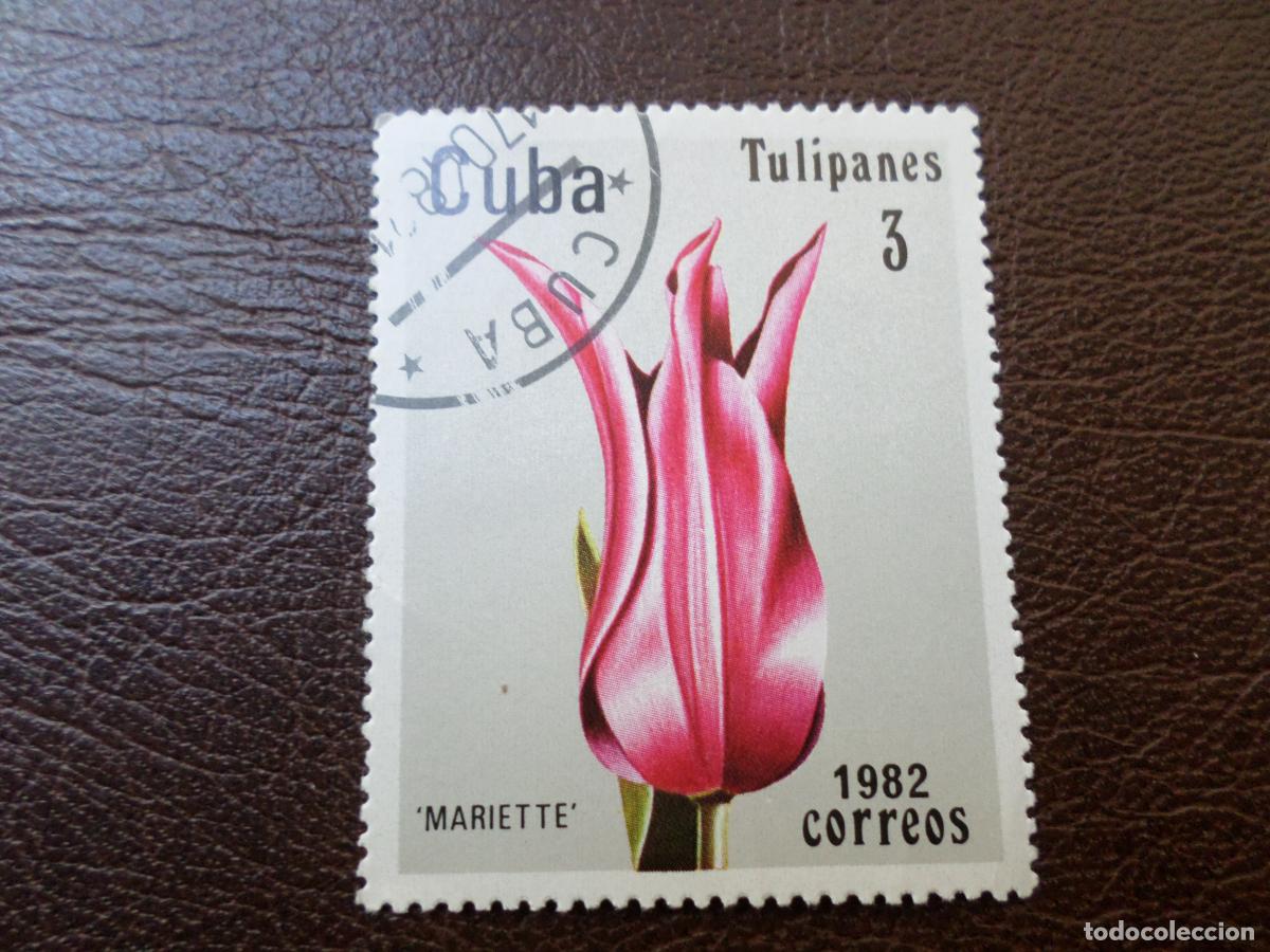 Sellos: :cuba, 1982, flora, tulipanes, Yvert 2347