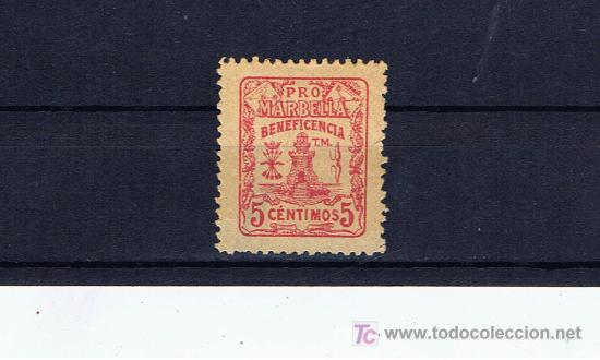 Sellos: Beneficencia pro Marbella 5 cts - Foto 1