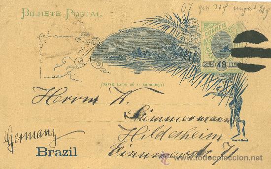 Sellos: CIRCULADO DE BRASIL A ALEMANIA. - Foto 1