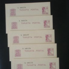 Sellos: LOTE 5 ENTERO POSTALES CORRELATIVOS MATRONA 1932 (CATÁLOGO EDIFIL Nº69). . Lote 31316115