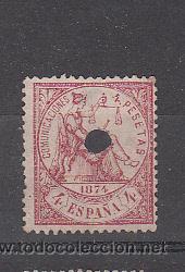 Sellos: ALEGORIA DE LA REPUBLICA. 4 PTAS. EDIFIL N&ordm; 151T - Foto 1