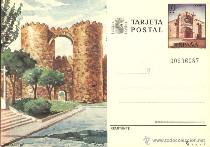 Sellos: TARJETA POSTAL - AVILA - Foto 1