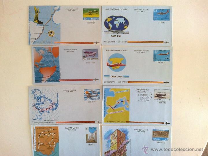 Sellos: LOTE AEROGRAMAS VARIOS A&Ntilde;OS - Foto 1