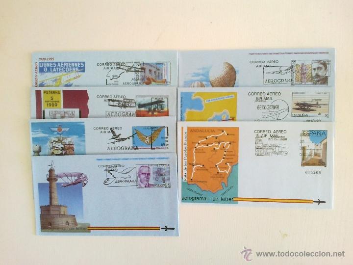 Sellos: LOTE AEROGRAMAS VARIOS A&Ntilde;OS - Foto 1