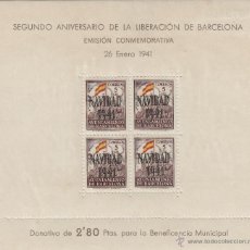 Sellos: BARCELONA . Nº 31 AÑO 1941 NAVIDAD . NUEVO CON ALGUNOS FALTAS DE GOMA . VER FOTOS. 