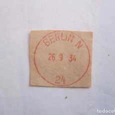 Sellos: FRANQUEO MECANICO BERLIN 1934